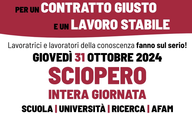 Scuola e Ricerca in sciopero, dal governo Meloni solo tagli